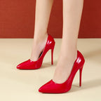 Women's 12 cm Patent Stiletto High Heels-HighTouch