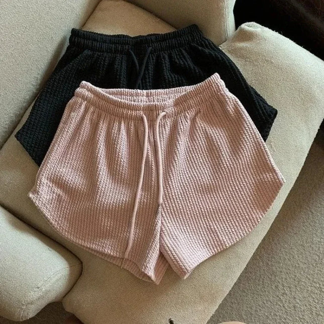 High-Waist Wide-Leg Running Shorts – Lightweight Gym Hot Pants for Women