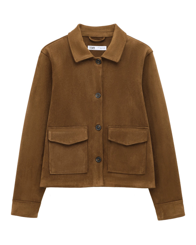 Women's Winter Zipper Jacket - Elegant Short Street Coat with Pocket
