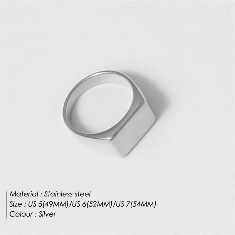 Minimalist Round Ring Gold Colour Plated Women's Rings for Parties and Festivals-HighTouch