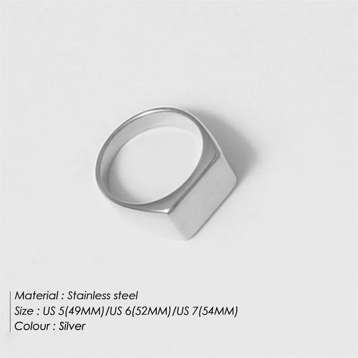 Minimalist Round Ring Gold Colour Plated Women's Rings for Parties and Festivals-HighTouch