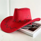 Bride Embellished Cowgirl Hat – Wide-Brim Bridal Fedora-HighTouch