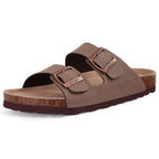 Plush Suede Clogs with Cork Insole – Arch Support for Everyday Comfort-HighTouch