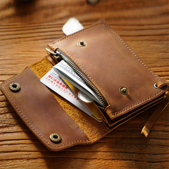 Vintage Cowhide Leather Wallet