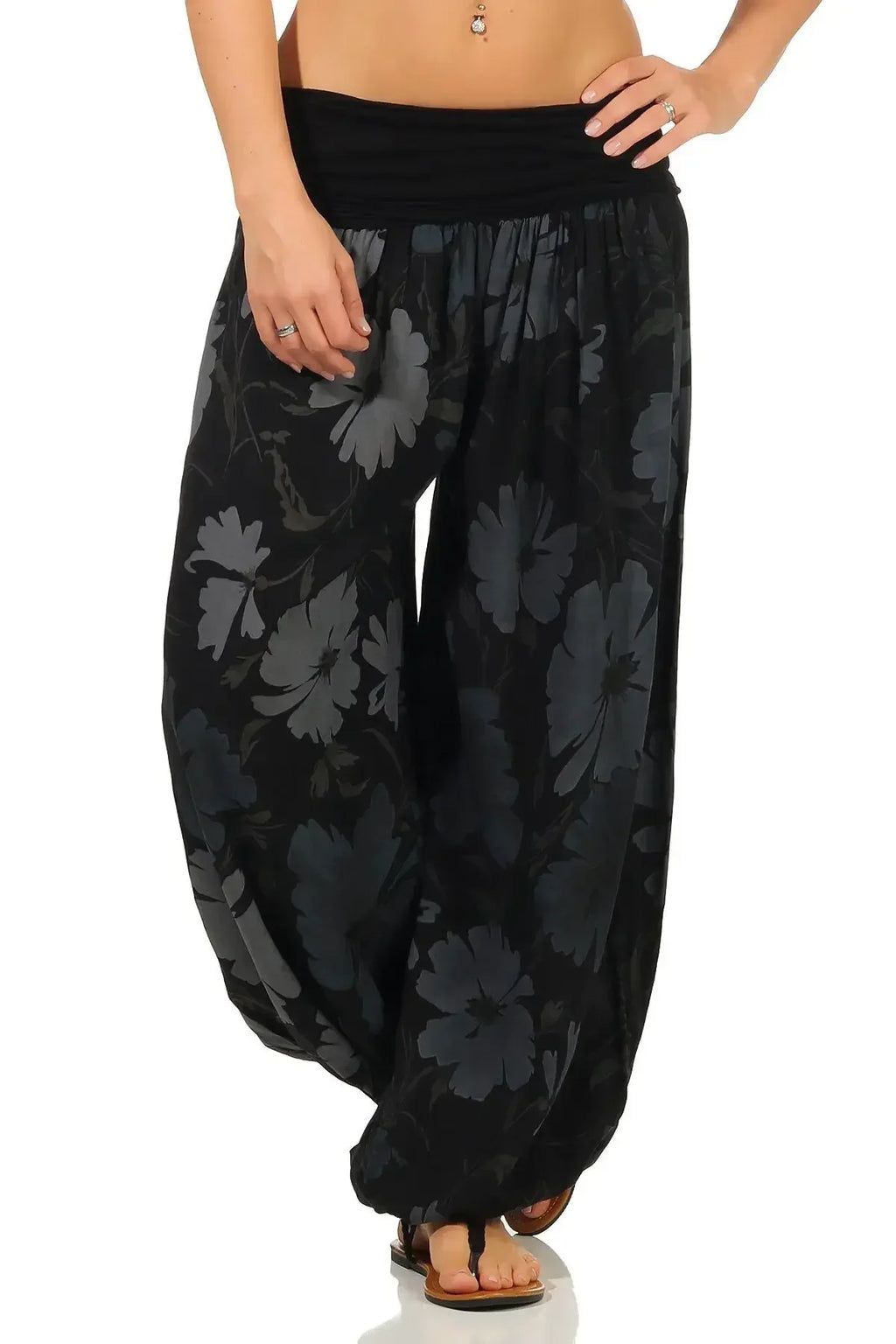 Plus-Size Harajuku Harlan Wide-Leg Pants-HighTouch