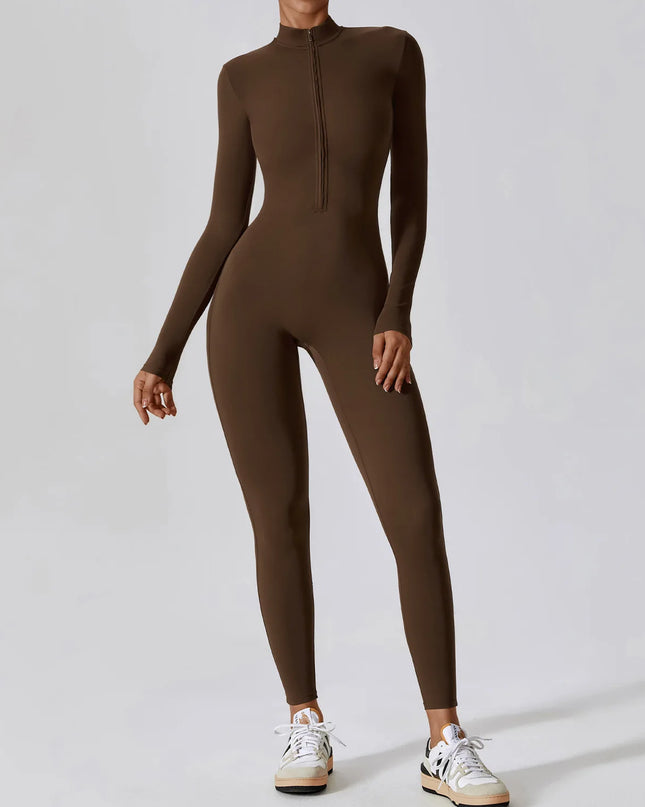 Women’s Long Sleeve Zip Jumpsuit