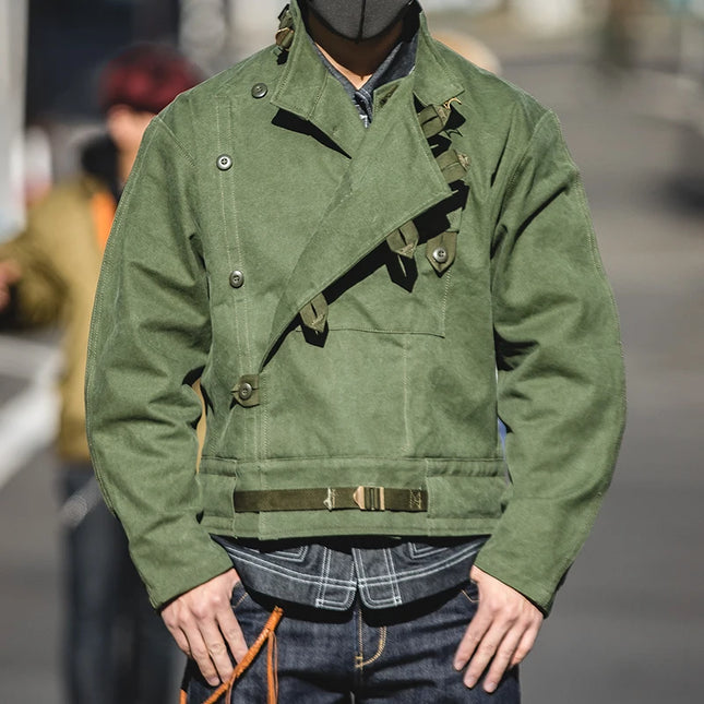 16oz Waxed Canvas Moto Jacket Men