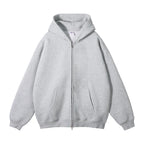 Premium Heavyweight Fleece Double‑Zip Cardigan Hoodie
