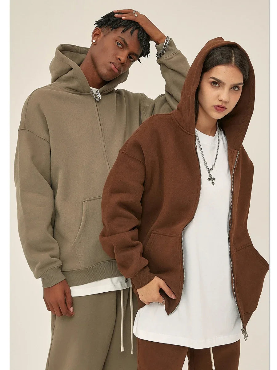 Women’s Luxe 2‑Piece Loose Fleece Hoodie & Jogger Set UK