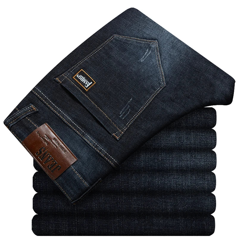 Biggest Size - Premium Stretch Straight-Leg Jeans for Men-HighTouch