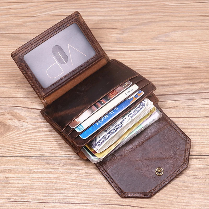 Genuine Cowhide Leather Wallet UK-HighTouch