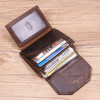 Genuine Cowhide Leather Wallet UK-HighTouch