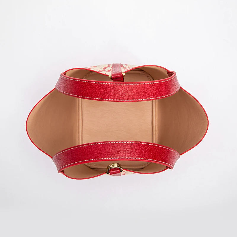 Luxe PVC Jacquard Schoudertas Dames