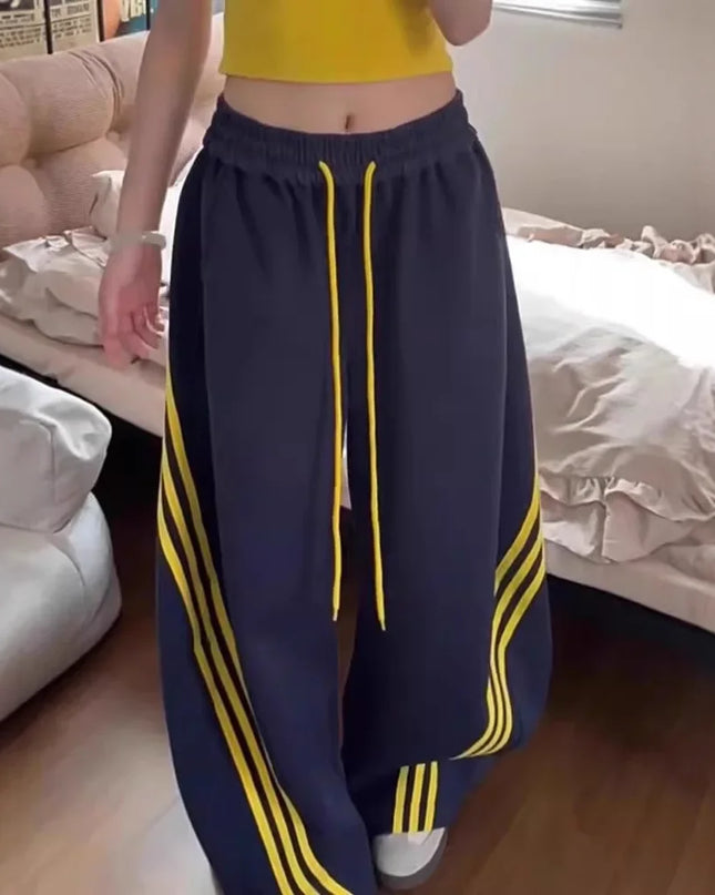 Vintage Wide-Leg Sweatpants – Loose-Fit Casual Trousers for Men