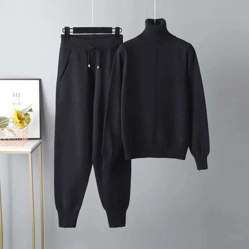 Women’s Soft Knit Two-Piece Set – Perfect Casual Wear-HighTouch