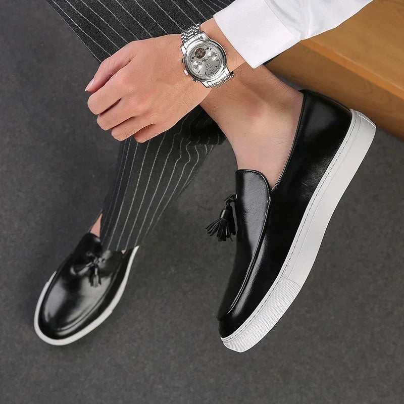 Men's Tuscan Elegance Slip-Ons – Italian Leather Loafers