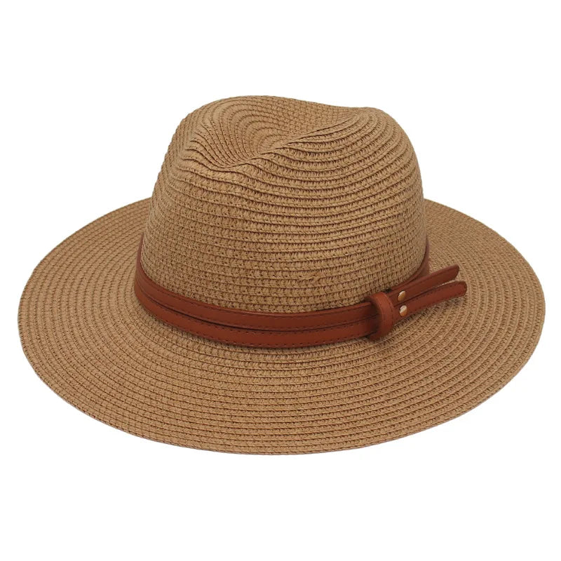 Breathable Straw Panama Sun Hat-HighTouch