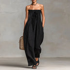 Cordella Boho Off Shoulder Lightweight Jumpsuit