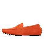 Genuine Leather Slip-On Loafers / Moccasins-HighTouch