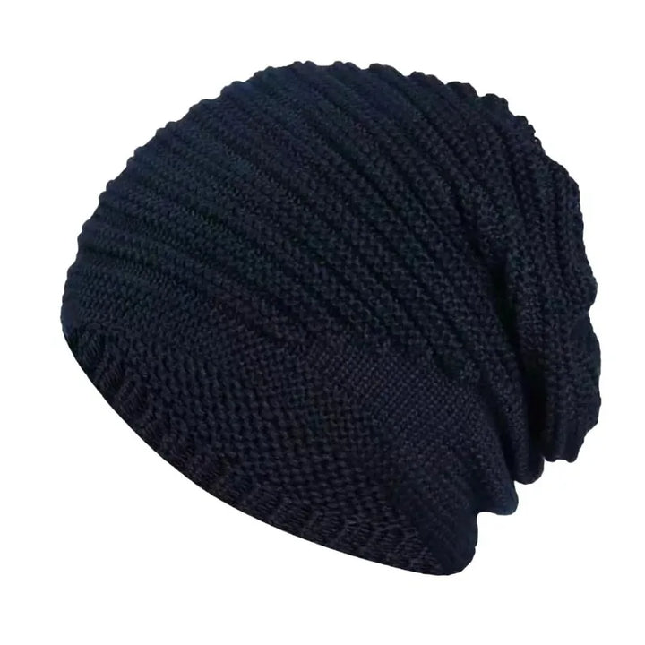 Women & Men Autumn Winter Knitted Wool Roll‑Brim Beanie-HighTouch