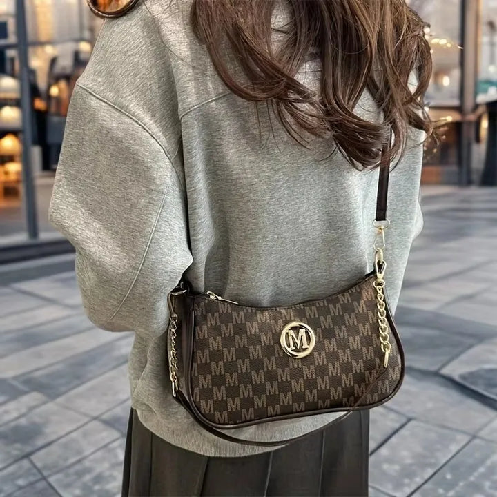 Vintage-Style Crossbody Handbag – Adjustable Strap Women’s Accessory Purse-HighTouch