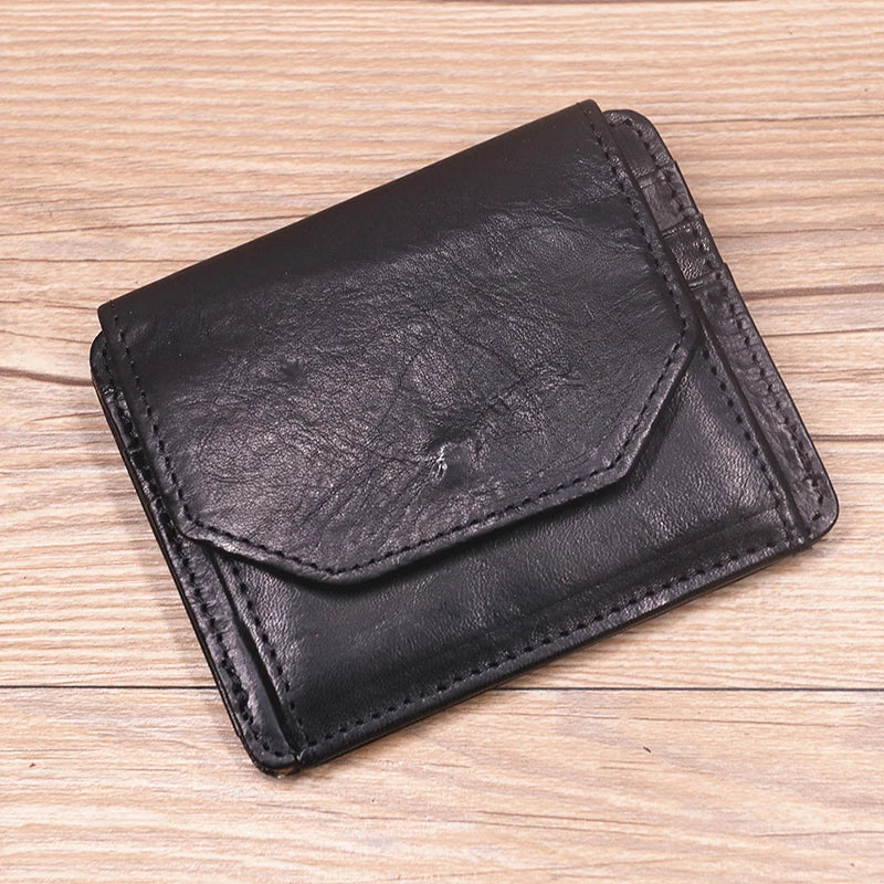 Genuine Cowhide Leather Wallet UK-HighTouch