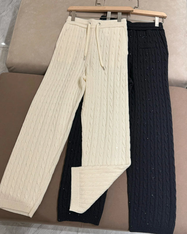 100% Wool Hooded Knit Set