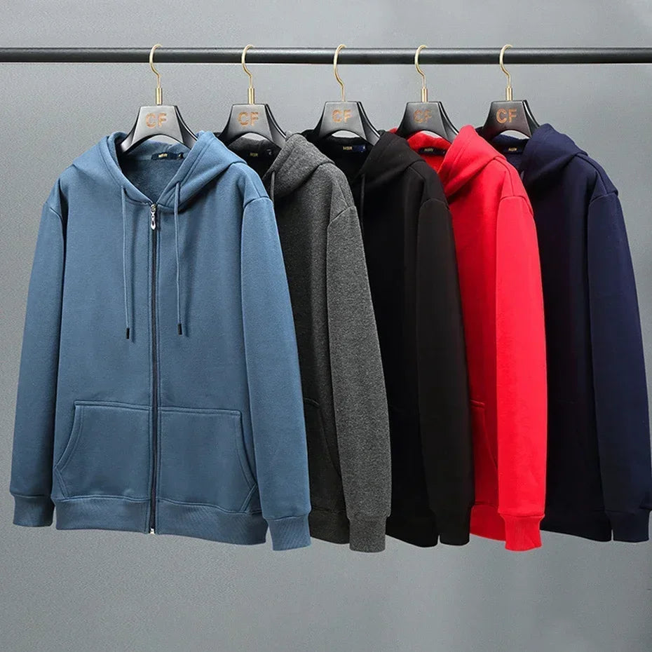 Big & Tall Zip-Up Hoodie Men-HighTouch