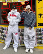 Streetwear Letter Embroidery Loose Sweatpants – Y2K Harajuku Wide-Leg Statement-HighTouch