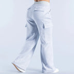 Men Women Cargo Work Pants Multi Pocket Straight Leg-HighTouch