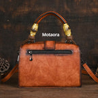 Vintage PU Wide-Strap Bucket Crossbody Bag – Large Capacity Shoulder Satchel for Women-HighTouch