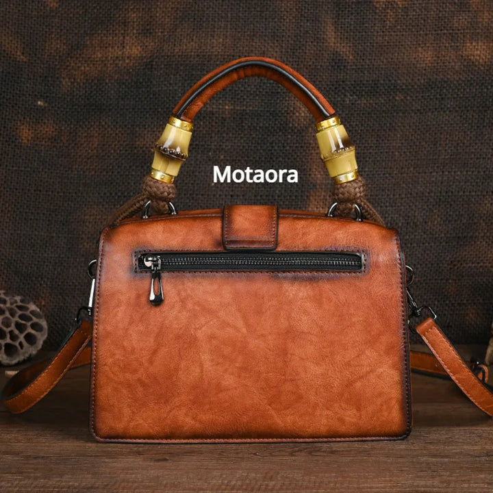 Vintage PU Wide-Strap Bucket Crossbody Bag – Large Capacity Shoulder Satchel for Women-HighTouch