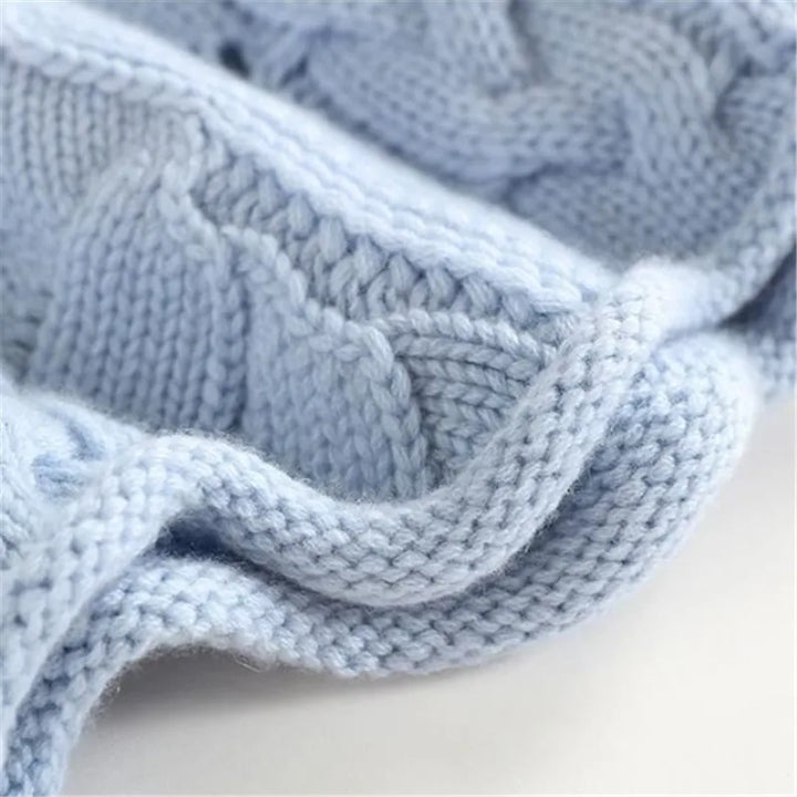 Women’s Cashmere Blend Cable Knit Sweater with High Neck