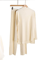 Stylish Women’s Knit Turtleneck Set – 2-Piece Outfit-HighTouch