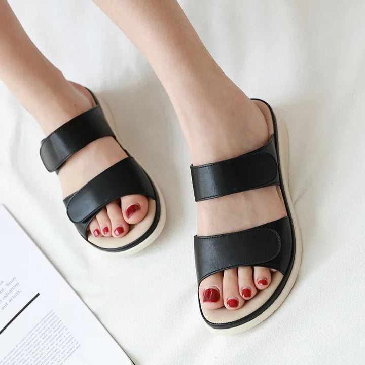 Women’s Flat Sandals Casual Summer Slip-On Shoes-HighTouch
