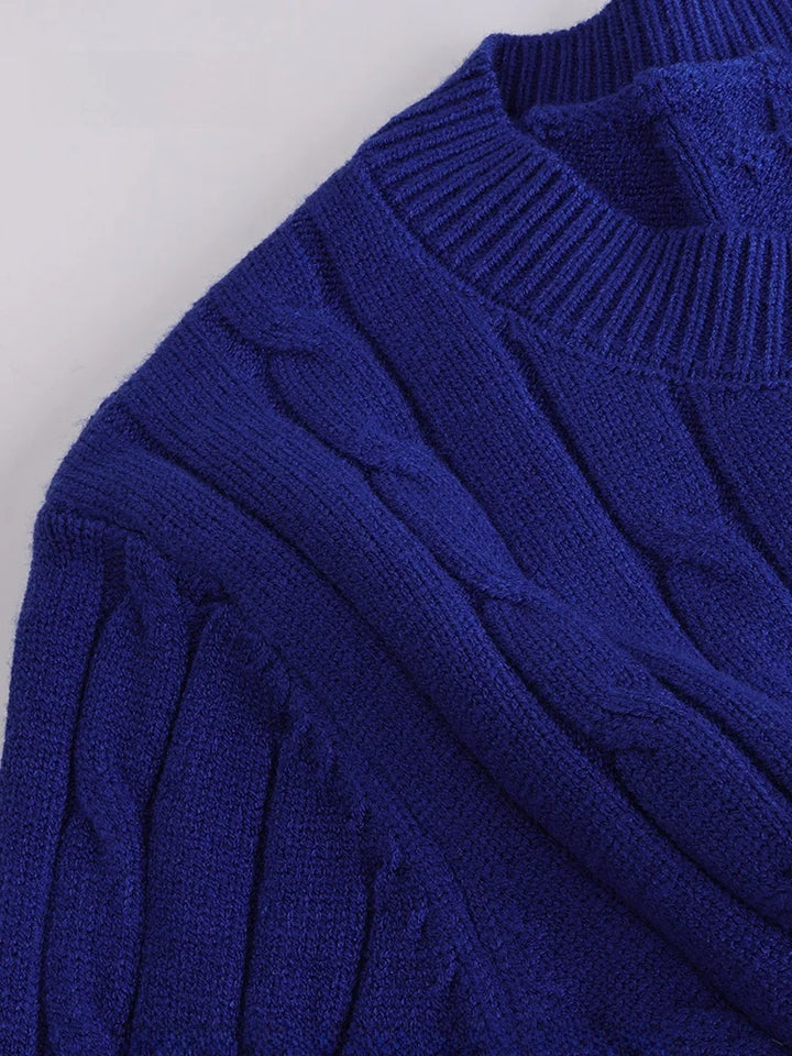 Bear Print wool Pullover-HighTouch