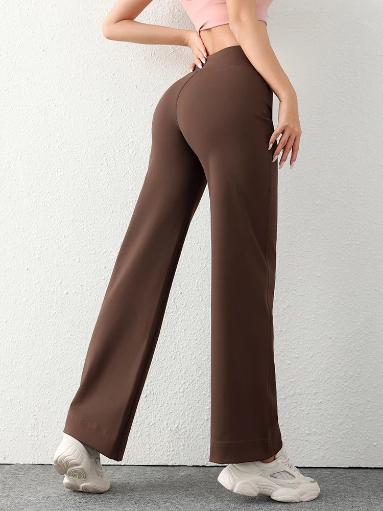 Wide-Leg Drawstring Sweatpants for Women-HighTouch