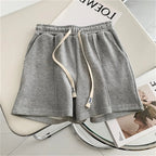 Comfy Retro Korean High-Waist Loose Shorts – Relaxed Chic & Sporty Comfort-HighTouch