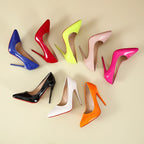 Women's 12 cm Patent Stiletto High Heels-HighTouch