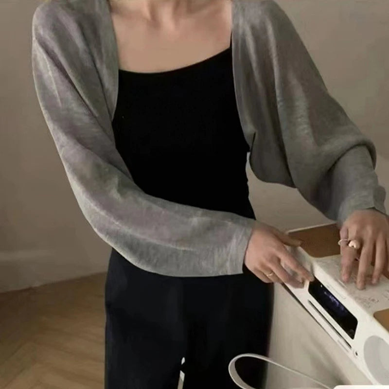 Lightweight Ice Polyster Sunscreen Cardigan for Women