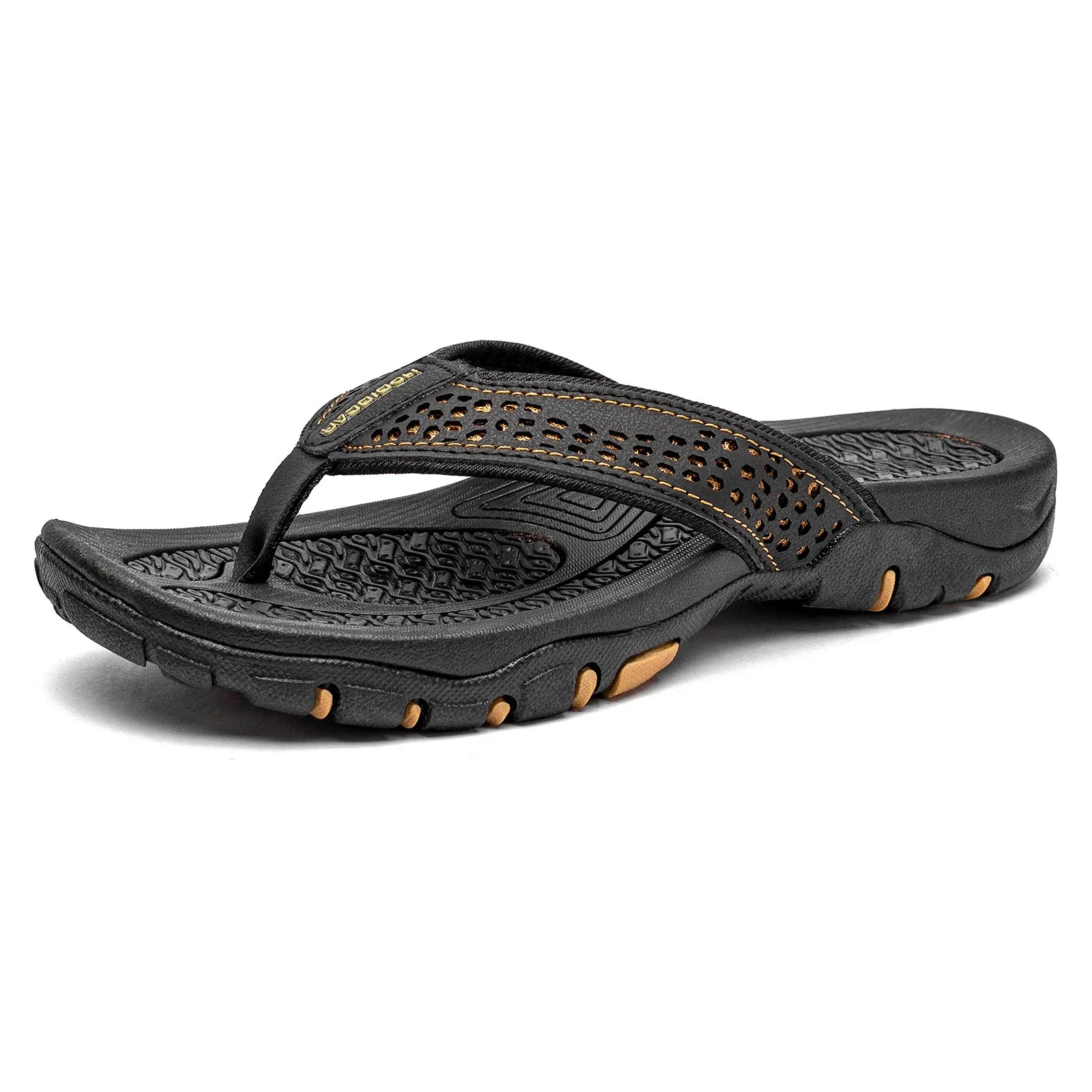 Men’s Non-Slip Rubber Flip Flops – Lightweight & Quick-Dry Comfort