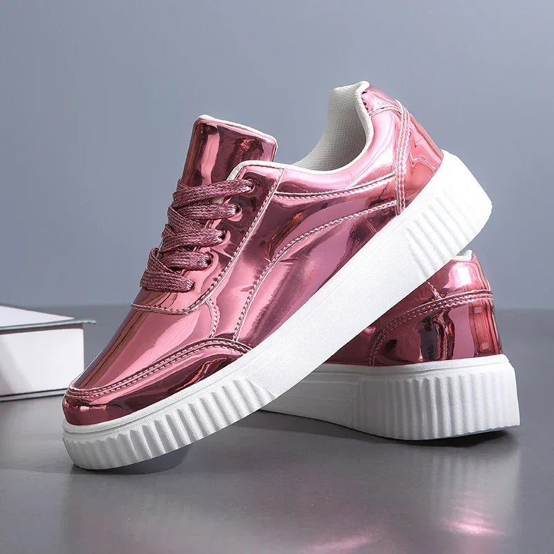 Women's Metallic Lightweight Sneakers