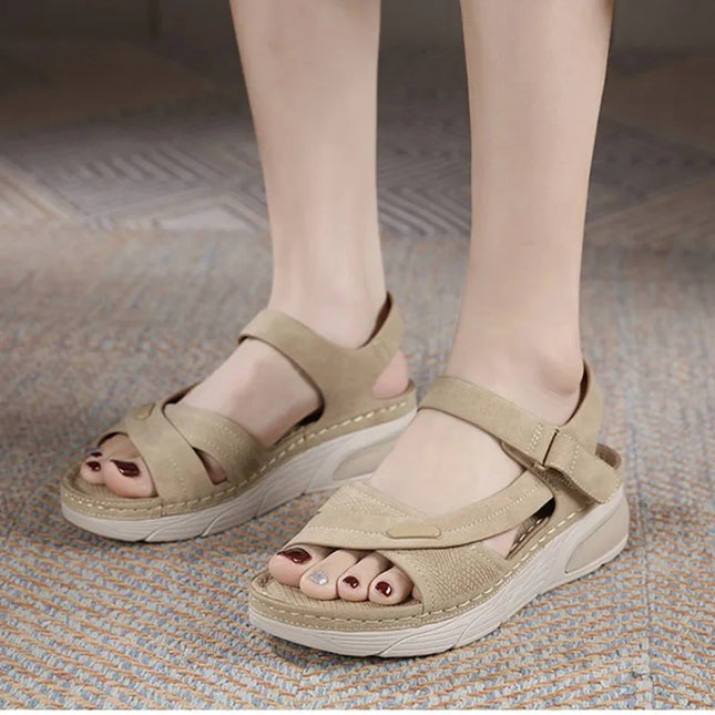 Slip-On Wedge Comfort Sandals Women