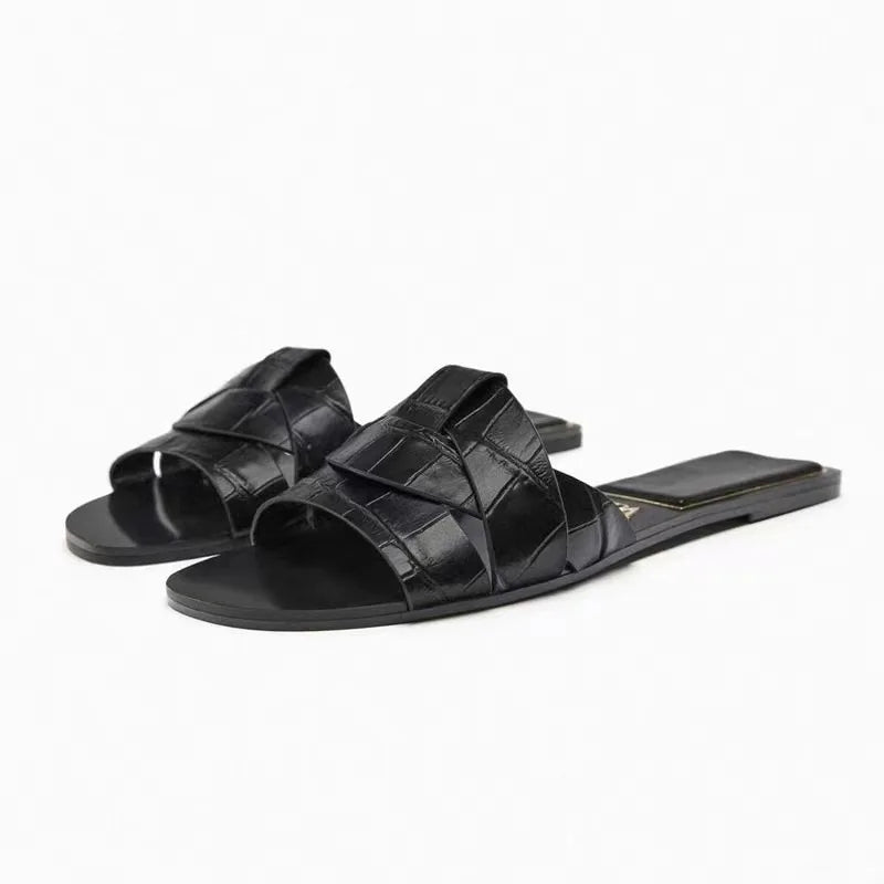 Women’s Breathable Summer Flat Slides-HighTouch