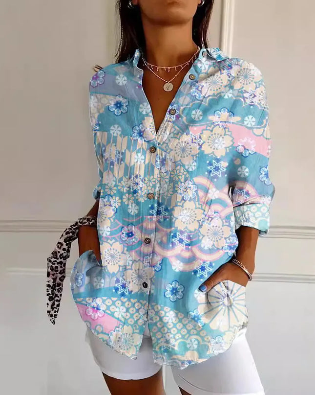 Harper | Elegant Floral Shirt & Blouse