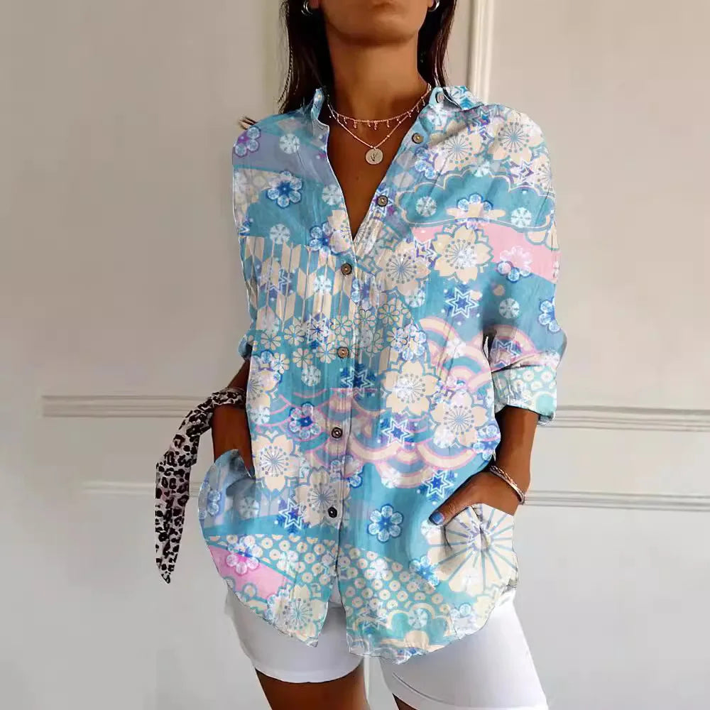 Harper | Elegant Floral Shirt & Blouse