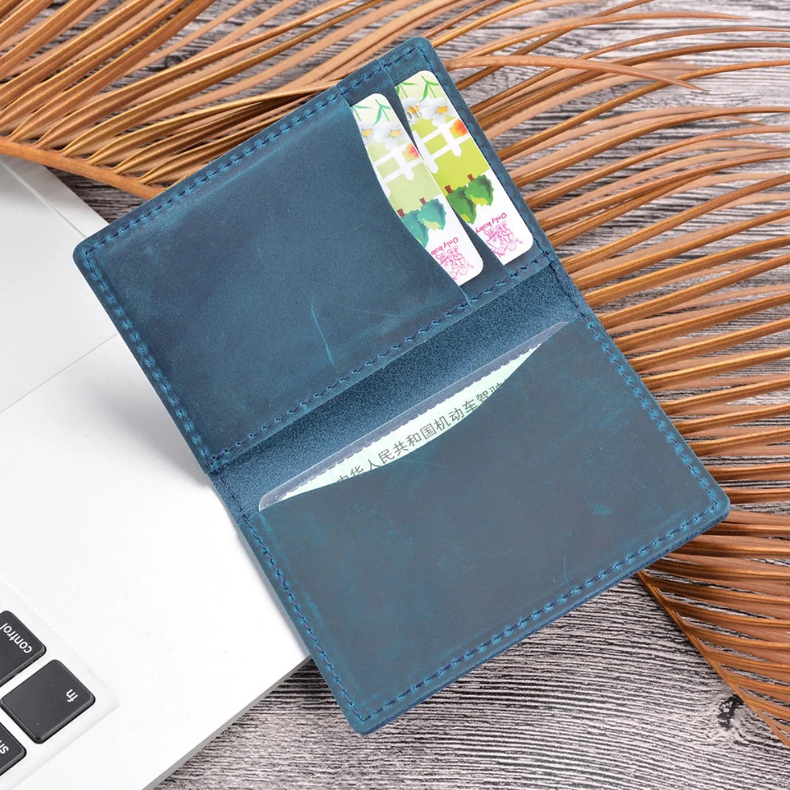 Slim Leather Bifold Wallet