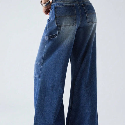 American Retro Wide-Leg Jeans Women