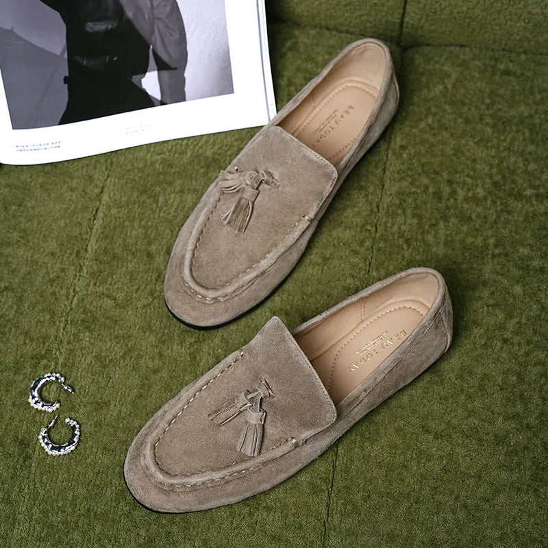 Tassel Suede Loafers UK