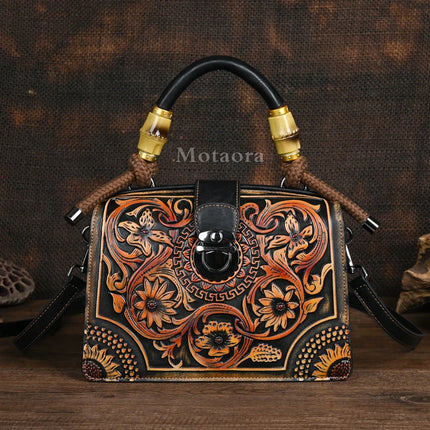 Vintage PU Wide-Strap Bucket Crossbody Bag – Large Capacity Shoulder Satchel for Women